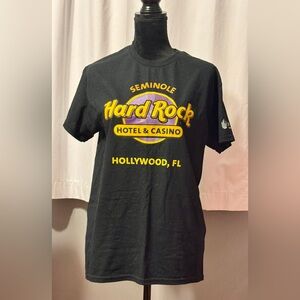 Hard Rock Cafe Black and Yellow Tee